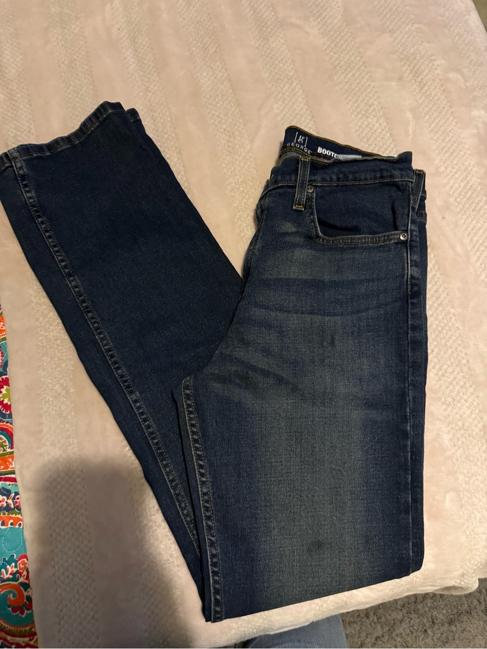 George Men’s Dark Blue Bootcut Jeans